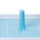 Portable Dog Potty Tray Training Mat Keep Floors Clean Pee Training Tray S Blue White - Aladdin Shoppers