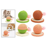 Sisal Scratching Toy Interactive Toy Rest Grind Claw Cat Scratcher Ball Green - Aladdin Shoppers