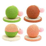 Sisal Scratching Toy Interactive Toy Rest Grind Claw Cat Scratcher Ball Green - Aladdin Shoppers