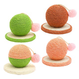 Sisal Scratching Toy Interactive Toy Rest Grind Claw Cat Scratcher Ball Green - Aladdin Shoppers