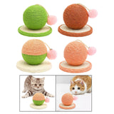 Sisal Scratching Toy Interactive Toy Rest Grind Claw Cat Scratcher Ball Green - Aladdin Shoppers