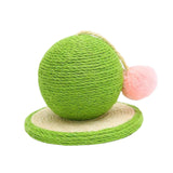 Sisal Scratching Toy Interactive Toy Rest Grind Claw Cat Scratcher Ball Green - Aladdin Shoppers