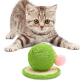 Sisal Scratching Toy Interactive Toy Rest Grind Claw Cat Scratcher Ball Green - Aladdin Shoppers