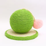 Sisal Scratching Toy Interactive Toy Rest Grind Claw Cat Scratcher Ball Green - Aladdin Shoppers