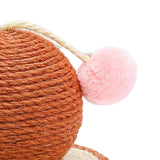 Sisal Scratching Toy Interactive Toy Rest Grind Claw Cat Scratcher Ball Brown - Aladdin Shoppers