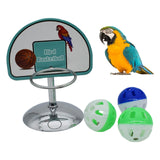 Maxbell Maxbell Bird Training Basketball Toys Parrot Intelligence Toy with 1 Stand 3 Balls