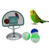 Maxbell Maxbell Bird Training Basketball Toys Parrot Intelligence Toy with 1 Stand 3 Balls