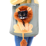 Maxbell Pet Carrier Shoulder Bag Tote Handbag Pouch Small Animals Kitty Camping S Light Gray