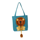 Maxbell Pet Carrier Shoulder Bag Tote Handbag Pouch Small Animals Kitty Camping L Blue