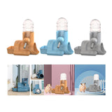 Hamster Water Bottle Auto Dispenser Drinker Bowl Feeding Watering for Bunny Orange - Aladdin Shoppers
