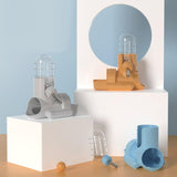 Hamster Water Bottle Auto Dispenser Drinker Bowl Feeding Watering for Bunny Orange - Aladdin Shoppers