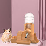Hamster Water Bottle Auto Dispenser Drinker Bowl Feeding Watering for Bunny Orange - Aladdin Shoppers