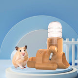 Hamster Water Bottle Auto Dispenser Drinker Bowl Feeding Watering for Bunny Orange - Aladdin Shoppers
