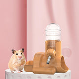Hamster Water Bottle Auto Dispenser Drinker Bowl Feeding Watering for Bunny Orange - Aladdin Shoppers