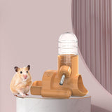 Hamster Water Bottle Auto Dispenser Drinker Bowl Feeding Watering for Bunny Orange - Aladdin Shoppers