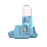 Hamster Water Bottle Auto Dispenser Drinker Bowl Feeding Watering for Bunny Blue - Aladdin Shoppers