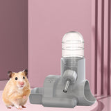 Hamster Water Bottle Auto Dispenser Drinker Bowl Feeding Watering for Bunny Gray - Aladdin Shoppers