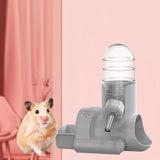 Hamster Water Bottle Auto Dispenser Drinker Bowl Feeding Watering for Bunny Gray - Aladdin Shoppers