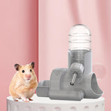 Hamster Water Bottle Auto Dispenser Drinker Bowl Feeding Watering for Bunny Gray - Aladdin Shoppers