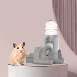 Hamster Water Bottle Auto Dispenser Drinker Bowl Feeding Watering for Bunny Gray - Aladdin Shoppers