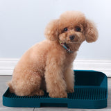 Maxbell Maxbell Pet Training Toilet Tray 3.2cm High Sides Fence Bedpan Dog Toilet for Indoor Blue