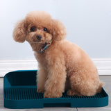 Maxbell Maxbell Pet Training Toilet Tray 3.2cm High Sides Fence Bedpan Dog Toilet for Indoor Blue