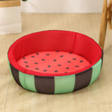 Maxbell Maxbell Lovely Watermelon Pattern Round Cooling Cat Dog Bed Pet Cushion Mesh Fabric Size L