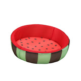 Maxbell Maxbell Lovely Watermelon Pattern Round Cooling Cat Dog Bed Pet Cushion Mesh Fabric Size L