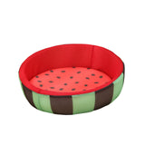 Maxbell Maxbell Lovely Watermelon Pattern Round Cooling Cat Dog Bed Pet Cushion Mesh Fabric Size L