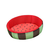 Maxbell Maxbell Lovely Watermelon Pattern Round Cooling Cat Dog Bed Pet Cushion Mesh Fabric Size L