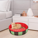 Maxbell Maxbell Lovely Watermelon Pattern Round Cooling Cat Dog Bed Pet Cushion Mesh Fabric Size L