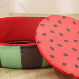 Maxbell Maxbell Lovely Watermelon Pattern Round Cooling Cat Dog Bed Pet Cushion Mesh Fabric Size L