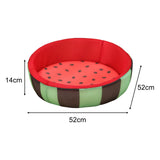 Maxbell Maxbell Lovely Watermelon Pattern Round Cooling Cat Dog Bed Pet Cushion Mesh Fabric Size L