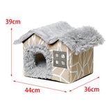 Maxbell Maxbell Pet Bed House Cave Bed Foldable Sleeping Nest for Small Medium Dog Cat 44cmx36cmx39cm