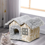 Maxbell Maxbell Pet Bed House Cave Bed Foldable Sleeping Nest for Small Medium Dog Cat 44cmx36cmx39cm