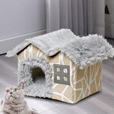 Maxbell Maxbell Pet Bed House Cave Bed Foldable Sleeping Nest for Small Medium Dog Cat 44cmx36cmx39cm