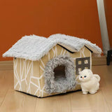 Maxbell Maxbell Pet Bed House Cave Bed Foldable Sleeping Nest for Small Medium Dog Cat 44cmx36cmx39cm
