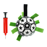 Dog Toys Soccer Ball with Straps Durable Dog Balls Tabs Puppy Training Star - Aladdin Shoppers