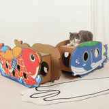 Cat Scratcher Board Pad House Cat Lounge Bed Pet Cat Toys Durable for Kitten Whale - Aladdin Shoppers