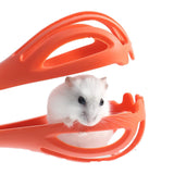 Hamster Clip Feeding Tool Hamster Scooper Catcher Grabber for Gerbils Rat Red - Aladdin Shoppers