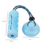 Multifunctional Pet Molar Dog Chew Suction Cup Tug for Puppy Playing Pulling Blue - Aladdin Shoppers