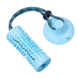 Multifunctional Pet Molar Dog Chew Suction Cup Tug for Puppy Playing Pulling Blue - Aladdin Shoppers