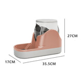 Maxbell Maxbell Pet Water Dispenser Cat Gravity Water Feeder for Large Dogs Kitten Puppy Pink