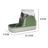 Maxbell Maxbell Pet Water Dispenser Cat Gravity Water Feeder for Large Dogs Kitten Puppy Green