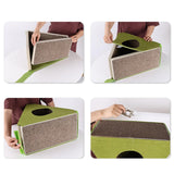 Maxbell Maxbell Cat Scratcher Cardboard Nest Bed Grind Claws Wear Resistant Cat Scratch Pad Brown