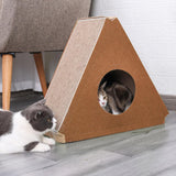 Maxbell Maxbell Cat Scratcher Cardboard Nest Bed Grind Claws Wear Resistant Cat Scratch Pad Brown