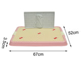 Pet Toilet Dog Potty Tray Detachable Cleaning Tool Litter Tray for Bathroom pink with wall - Aladdin Shoppers