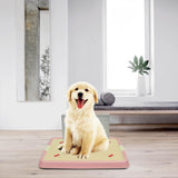 Pet Toilet Dog Potty Tray Detachable Cleaning Tool Litter Tray for Bathroom pink with wall - Aladdin Shoppers