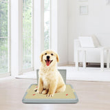 Pet Toilet Dog Potty Tray Detachable Cleaning Tool Litter Tray for Bathroom blue with wall - Aladdin Shoppers