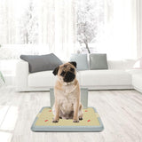 Pet Toilet Dog Potty Tray Detachable Cleaning Tool Litter Tray for Bathroom blue with wall - Aladdin Shoppers